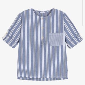 Laranjinha Striped Pullover Shirt, 8Y
